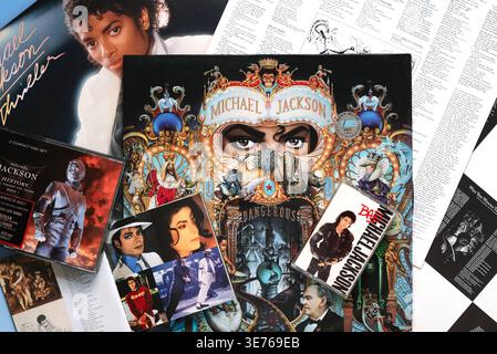 Michael jackson album bad cd hi-res stock photography and images