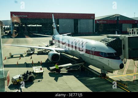 Retro Roo II, the Boeing 737-800 with the iconic 1960s Qantas vintage ...
