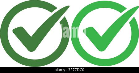 A split view comparison of two green leaves with distinct shapes and patterns. Stock Vector