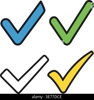 Colorful geometric shapes arranged in a grid pattern Stock Vector