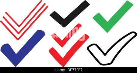 Assorted paper cut-outs in different shapes and colors spread on a white background Stock Vector