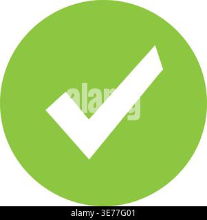 Green recycling symbol on a white background Stock Vector