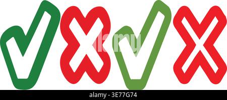 Colorful heart shapes in green yellow and red against a white background Stock Vector