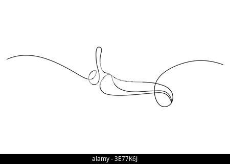 Chili pepper continuous one line art in minimalist vector style for modern logo design Stock Vector