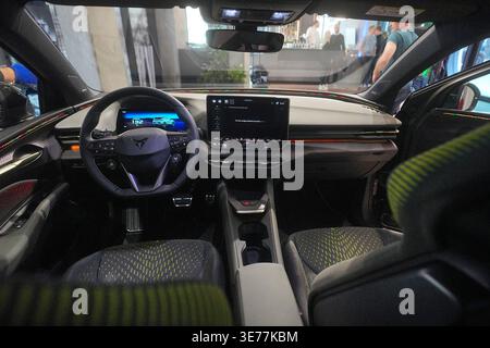 Berlin, Germany. 09th Apr, 2026. The cockpit of the Cupra Reval, taken ...
