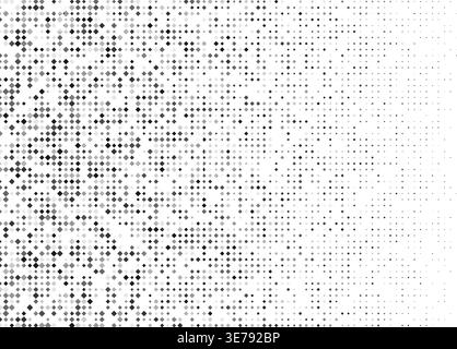 Geometric pattern with fading halftone rhombus shapes. Textured gradient background. Modern abstract design with subtle dotted texture. Vector Stock Vector