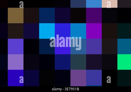 Abstract mosaic background showing a geometric pattern of colorful squares Stock Photo
