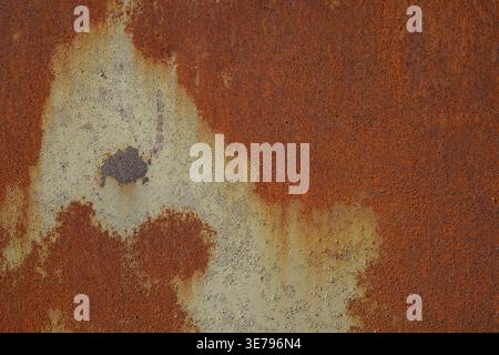rusty metal textured background. old metal material surface with brown rust Stock Photo