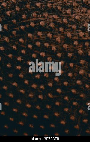A brown metal background with a bumpy texture Stock Photo
