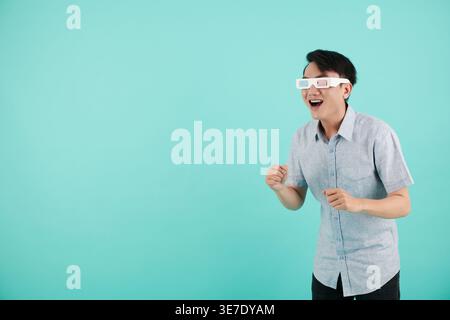 3D rendering of a young Asian man in traditional clothes exercising ...