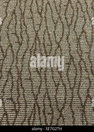 Brown Squiggles Across Carpet Texture Stock Photo