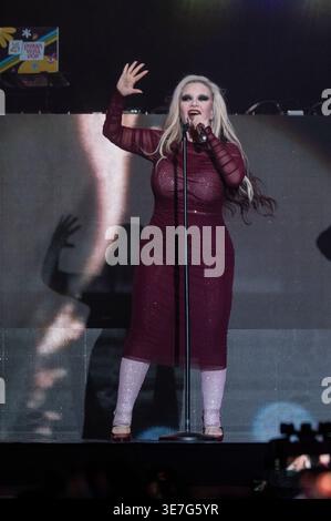 The singer Alaska perform during the Los40 Primavera Pop Madrid 2026 ...
