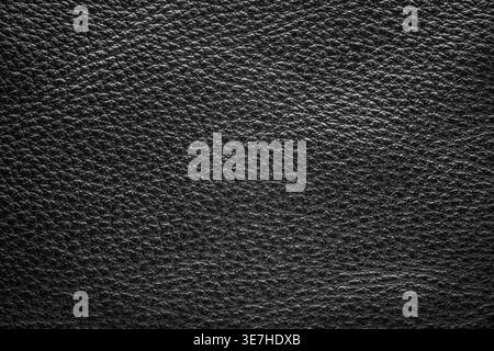 black leather texture closeup detailed background Stock Photo