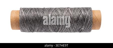 spool of colored thread on a white isolated background Stock Photo