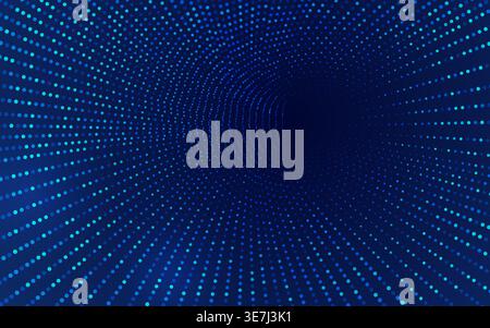 concept of big data or digital transformation technology Stock Vector
