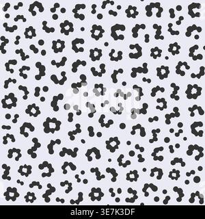 Stylized animal print background with natural spots, ideal for fashion textile Stock Vector