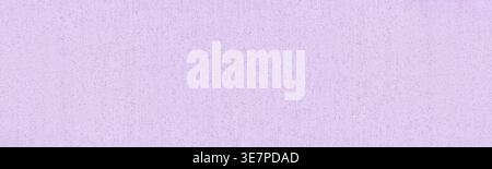 Pastel lavender color old cement plaster panoramic background. Light purple rough wall large long texture Stock Photo