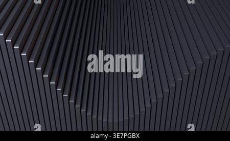 Modern geometric pattern with curved parallel stripes for corporate design Stock Photo