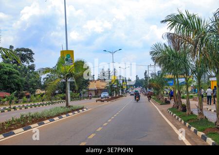 A street in Butare (now Huye), once regarded as Rwanda’s second city in ...