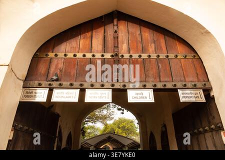Entrance gate to Qutub Minar, Mehrauli,New Delhi, India Stock Photo