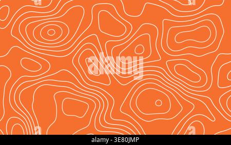 Salmon pattern. Sushi texture. Salmons orange background for sushis. Line patern meat. Packing fish tuna, trout. Smoked food. Skin waves beef Stock Vector