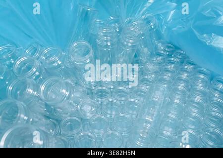 Empty Plastic Food Jars Empty Plastic Food Jars Stock Photo