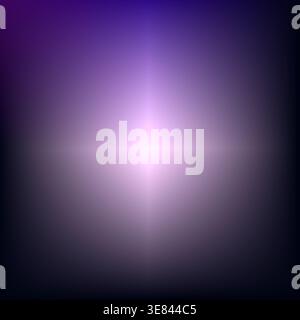 Soft purple glow with a central light burst on an abstract dark gradient background for design Stock Photo