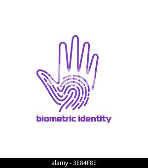 User biometric identity business icon Stock Vector