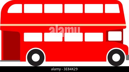 simple passenger bus icon symbol side view silhouette vector illustration isolated on white background Stock Vector