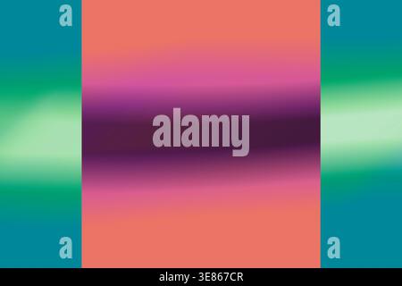 Artistic abstract background featuring smooth pastel gradients and soft blurred horizontal bands in coral, teal, green, purple, and pink, ideal for mo Stock Photo