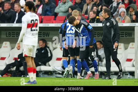 from left Otto Stange (HSV Hamburg), Kenay Myrie Hamburg, October 4 ...