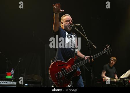 LONDON, ENGLAND - APRIL 11: Peter Hook of ‘Peter Hook and The Light’ performing at OVO Arena, Wembley on April 11, 2026 in London, England.CAP/MAR ©MAR/Capital Pictures Stock Photo