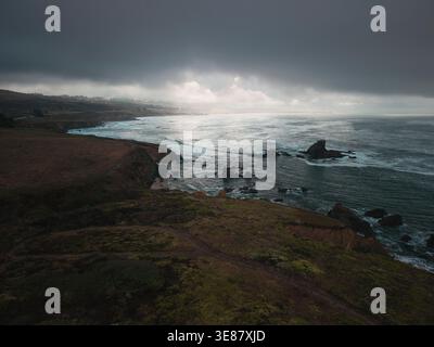 Storm over the Central California Coast Stock Photo