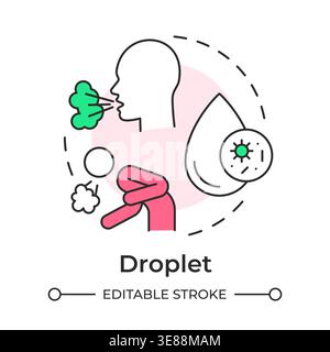 Droplet multi color concept icon Stock Vector