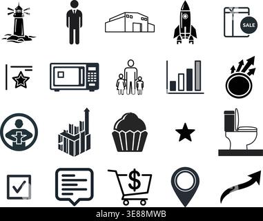 Professional Tech Support Maintenance and Emergency Medical Icons Stock Vector