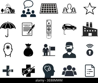 Digital Social Media Messaging and Global Connection Icons Stock Vector