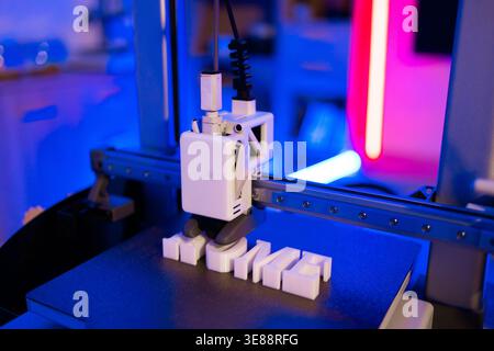 3D Printer Creating Word Stock Photo