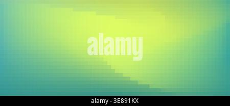 Pixel gradient background. Abstract vector art with mosaic squares. Stock Vector