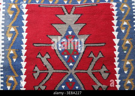 Seamless woven pattern of turkish rug or kilim Stock Photo