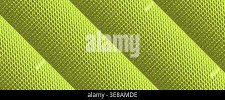 Yellow Halftone Stripe Transition Pattern. Abstract Postmodern Technology Background with Geometric Patterns and Texture Effects. Dynamic Sport Banner Stock Vector