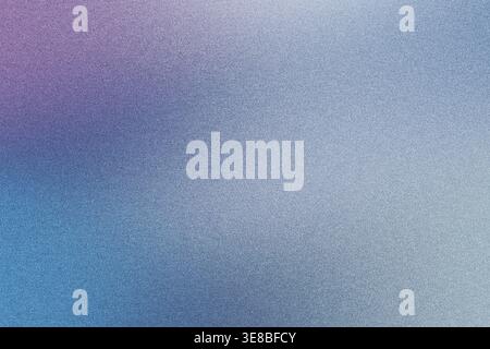 Abstract gradient background showing blend of blue and purple colors with noise texture Stock Photo