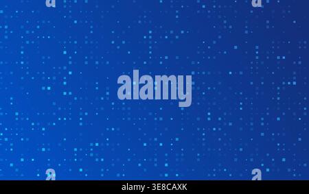 Blue tech finance background abstract pixel element network. Abstract business tech science background. Stock Vector