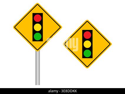 Traffic Light Sign. Traffic Sign. Vector Illustration. Stock Vector