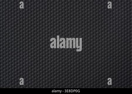 Dark black woven texture background with modern industrial pattern Stock Photo