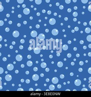 Water air bubble seamless pattern Stock Vector
