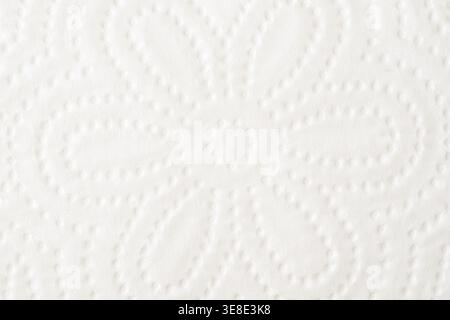 White toilet paper texture with soft embossed pattern clean background Stock Photo