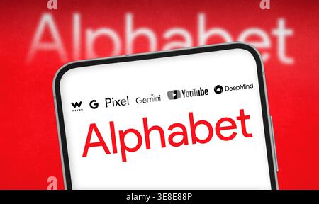 Alphabet - innovation powerhouse and google’s holding company Stock Photo