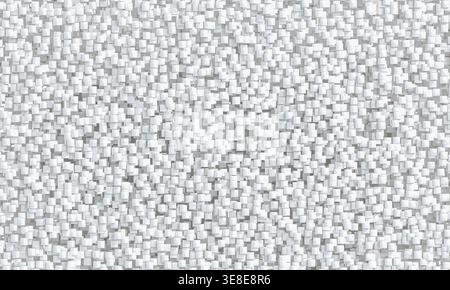 3d abstract background showing a geometric pattern of white cubes Stock Photo
