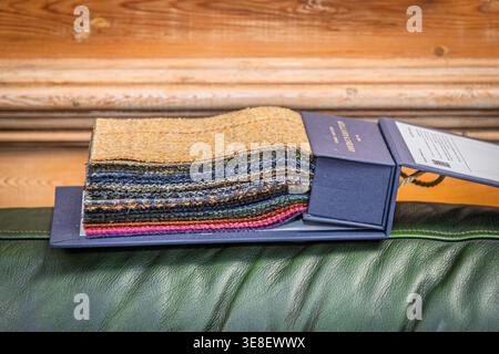 Fabric swatch, suiting material Stock Photo