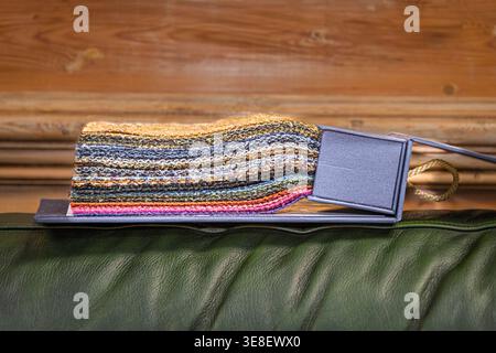 Fabric swatch, suiting material Stock Photo